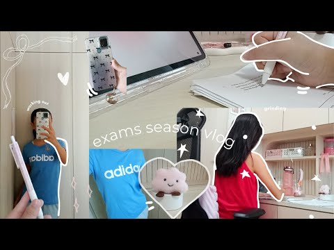 school life vlog 🍘🍣🧸// food, grinding, productive
