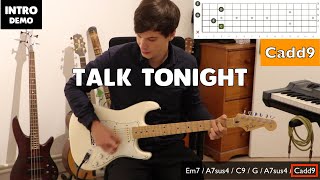 TALK TONIGHT (Oasis) Guitar Full Tutorial @CSound