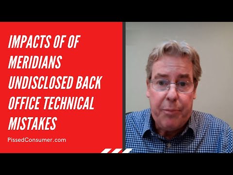 Meridian Credit Union - Impacts of of Meridians undisclosed back office technical...