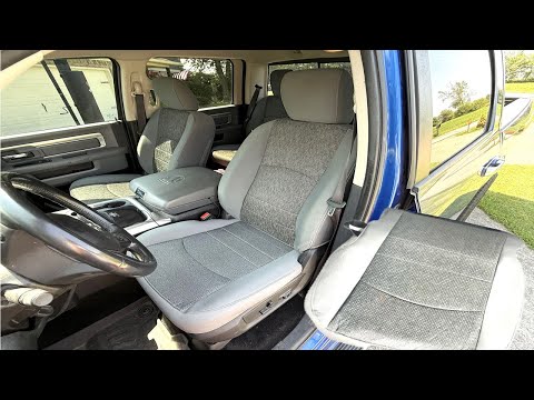 How to replace a RAM Cloth Seat Cover Fabric Replacement 2013-2018 1500 2500 3500 Aftermarket
