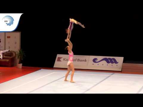GURYEVA–KALININA (RUS) – 2015 Acrobatic European Champions, Dynamic Final