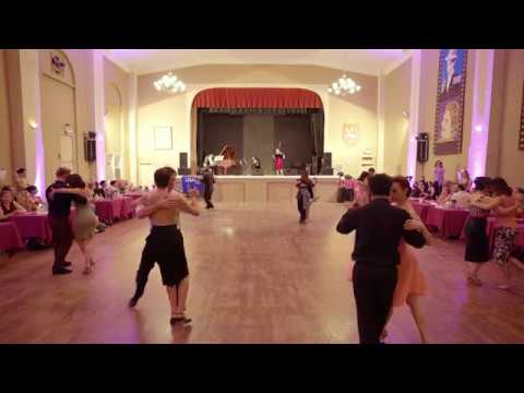  Fabian Salas,    Lola Diaz,    Adrian Veredice,    Alejandra Hobert,    Cecilia Gonzalez,    Adam Hoopengardner,    Ciko Tanik,    Andres Amarilla,    Hernan Robredo,    Agustin Venturino,    Natalia Aguero,    Kristin Balmer,    and  Amy Yang  are  dancing  to  "  Loca  "  at  Philly Tango Fest  in  2019