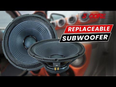 5 Core 15" Inch PA DJ Audio Subwoofer Replacement Speaker Sub Bocina Orador Black PP CONE with rubber edge 8 Ohm , 350 W , Loudspeaker 15 185 AL 350W image 15