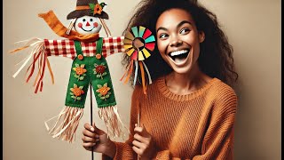 🎃 In the Breeze 5140 Scarecrow 40-Inch Windsock - Outdoor Fall Decoration | Best Scarecrow Windsock🍂