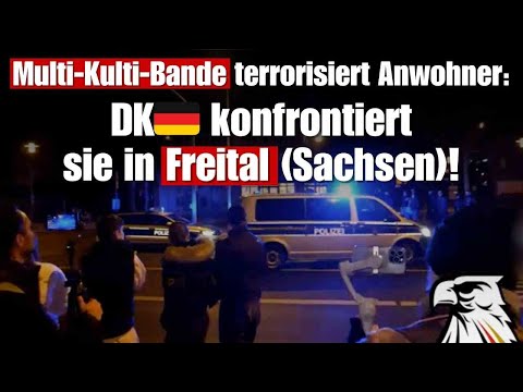 Multi-Kulti-Bande terrorisiert Anwohner: DK🇩🇪 konfrontiert sie in Freital (Sachsen)!