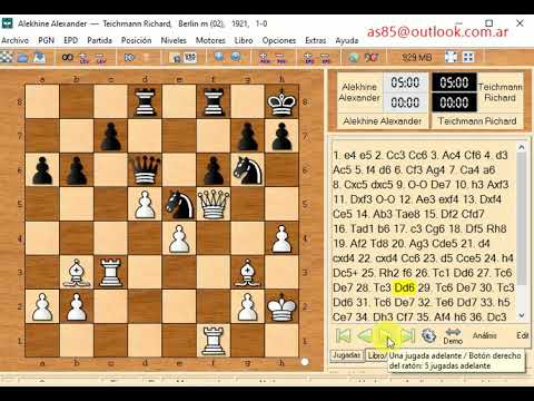 Alekhine  Aleksandrovich and teichmann r  1 0     557