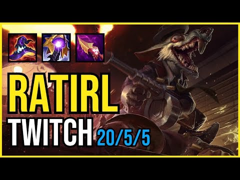 RATIRL - TWITCH vs EZREAL ADC - NA Challenger - Patch 11.3