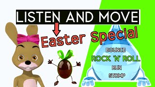 EASTER SPECIAL - LISTEN AND MOVE | Easter Bunny | Freeze Game & Brain Breaks