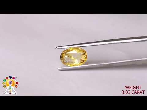 Yellow Sapphire 3.03ct. (Luxury) video