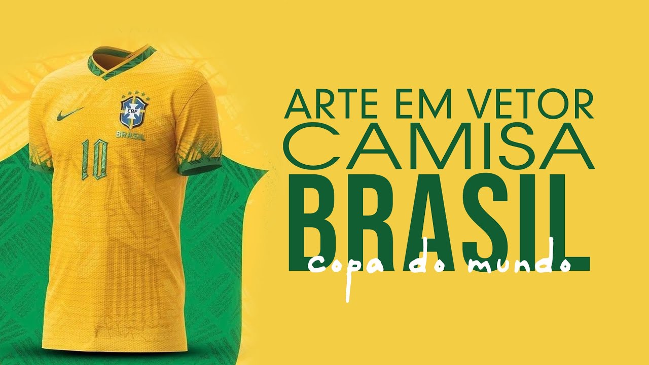 TEMPLATE Camisa CBF Seleção Brasileira 2022 - Copa Do Mundo - Camisa do Brasil