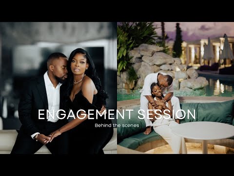Behind the scenes of an engagement session I shot in Lagos Nigeria