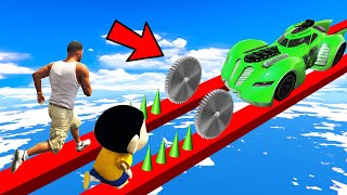 SHINCHAN AND FRANKLIN TRIED THE IMPOSSIBLE DO OR DIE CHALLENGE GTA 5 video
