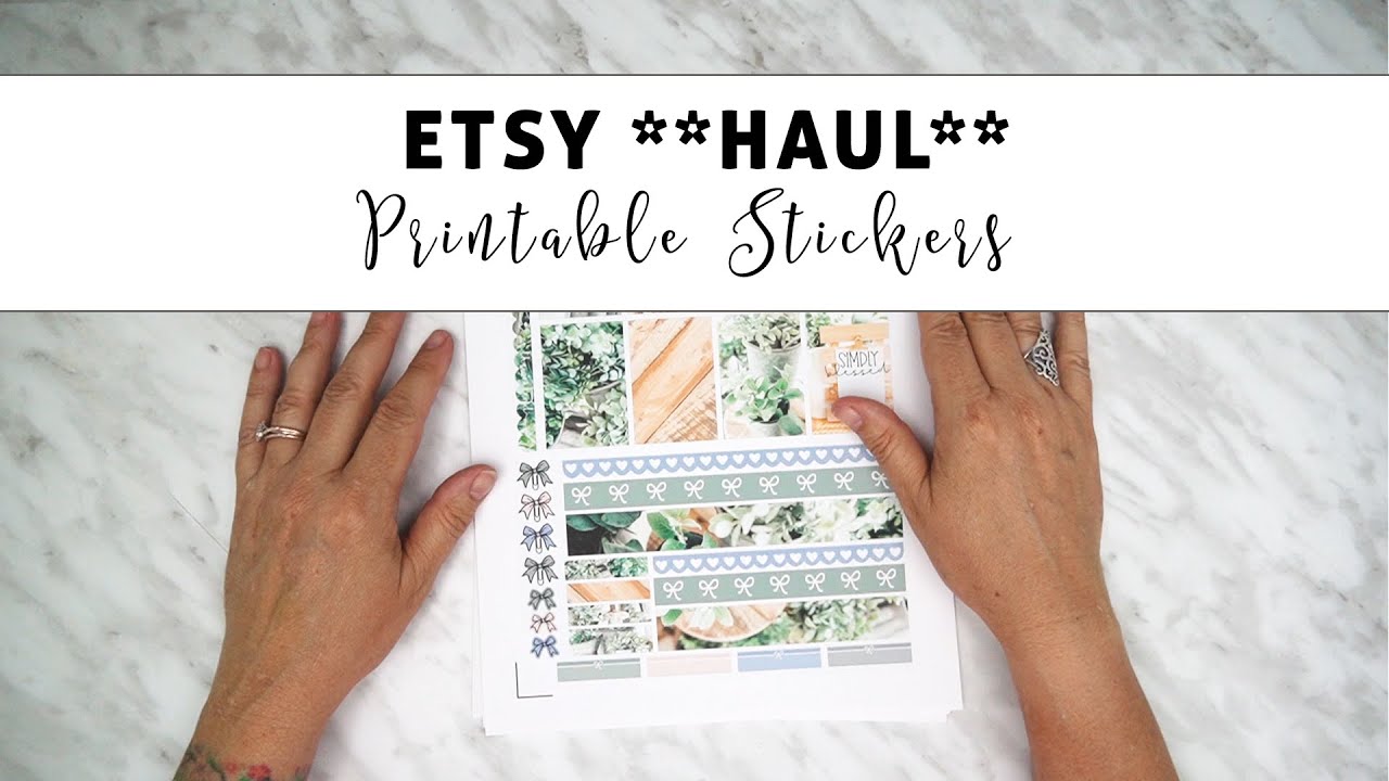ETSY **HAUL**  |  Printable Planner Stickers