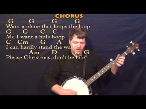 Christmas Don't Be Late (CHRISTMAS) Banjo Cover Lesson in G with Chords/Lyrics