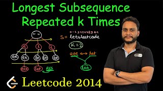 YouTube video 'Longest Subsequence Repeated k Times | Leetcode 2014'