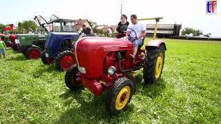 preview picture of video 'Tractor / Trecker Porsche 308, Nordtrak Stier 18, Bautz 122B... / Kaisersbach, Germany, 10.08.2014.'