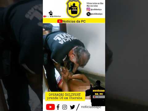 Preso no MS comandava central delivery do tráfico em Uberaba MG #abordagenspoliciais #policia #pcmg