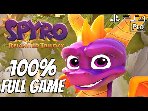 Spyro 2 Ripto's Rage (PS4) - Walkthrough 100% Complete All Orbs, All Gems, All Eggs FULL GAME