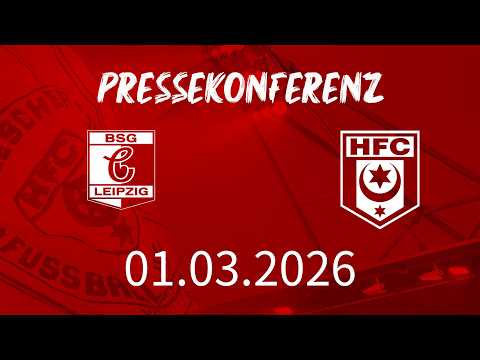 Pressekonferenz vor dem Auswärtsspiel des HFC gegen die BSG Chemie Leipzig
