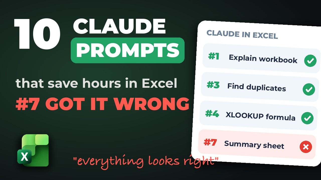 Claude in Excel: 10 Prompts That Save Hours Every Week