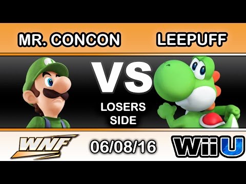 WNF 2.5 - SS | Mr. ConCon (Luigi) Vs. TiE | Leepuff (Yoshi) Losers Side - Smash Wii U