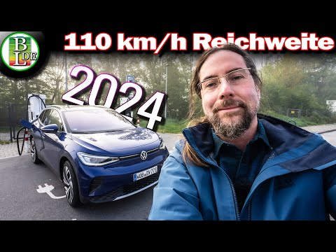 Wie weit fährt der "NEUE" VW Id.4 Pro (2024) mit 110 km/h