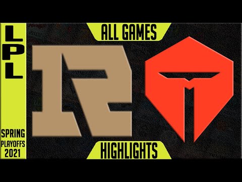 RNG vs TES Highlights ALL GAMES | LPL Playoffs Spring 2021 Round 4 Royal Never Give Up v Top Esports