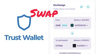 How to swap from one coin token to another on trust wallet using pancakes swap | (English version)