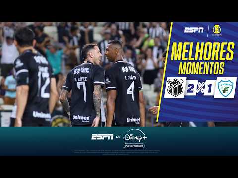 Gols e lances de Ceará x Londrina