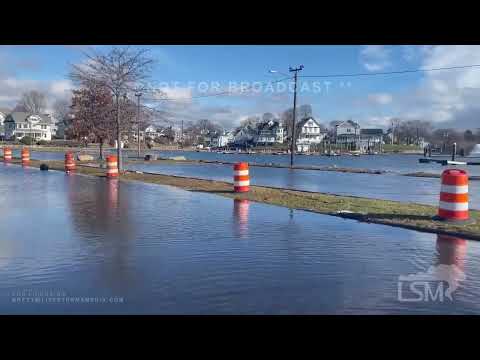 01-17-2022 Norwalk, CT - Storm Surge Flooding at Veterans Park
