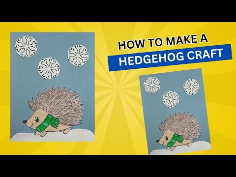 Winter Hedgehog Craft