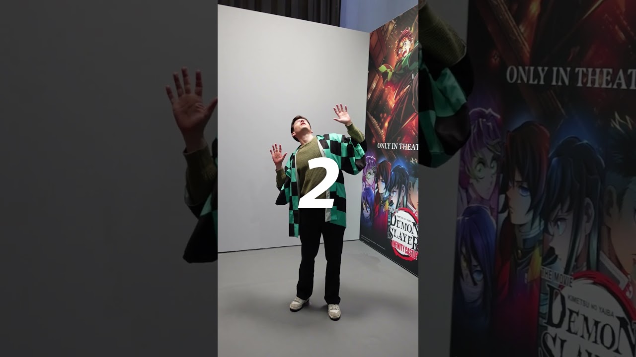 Put yourself in the Demon Slayer: Kimetsu no Yaiba Infinity Castle poster at the Sony CES booth