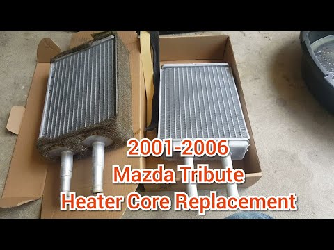 How to replace a mazda tribute heater core - YouTube