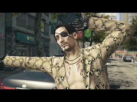 Playing hide and seek with Majima-san