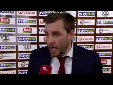 Coach Matthias Zollner goes FURIOUS after the match (Pecs Panthers-Egis Kormend 10.06.2019)