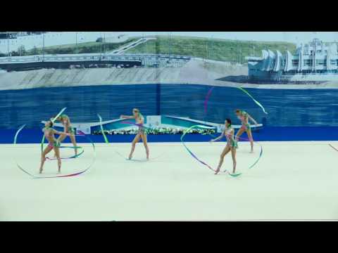 World Cup Kazan 2016 (Groups all-around) Russian national group - 5 ribbons
