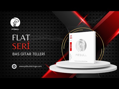 Pitbull Strings Flat Seri Flatwound Bas Gitar Teli - Video