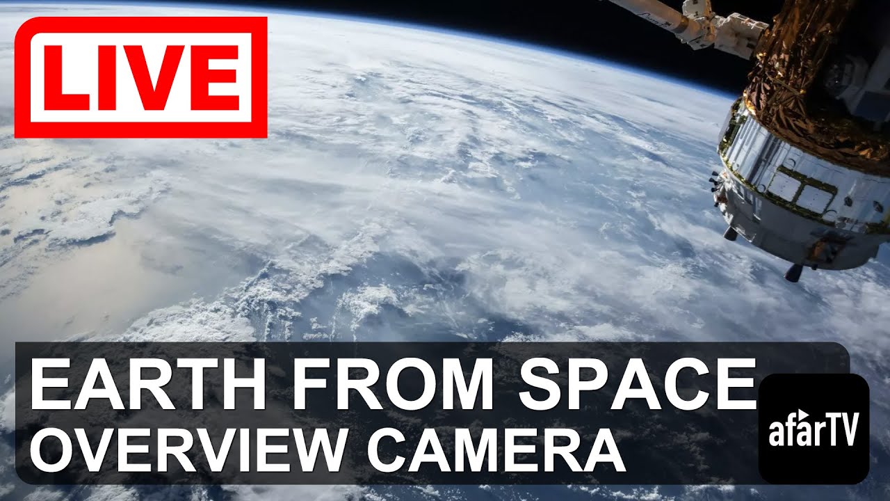 Live webcam view of ISS Overview Earth Cam