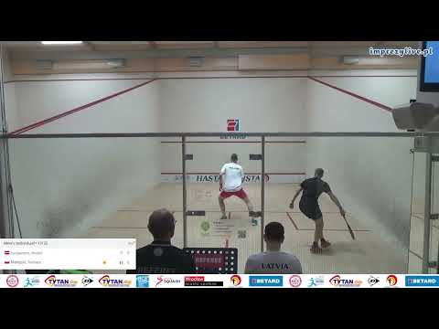 Aivars Lucijanovs 🇱🇻 - 🇵🇱 Tomasz Matejski- ESF European Individual Closed Squash Championship 2023