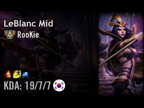 LeBlanc Mid vs Azir - RooKie - KR Challenger Patch 6.10