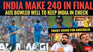 India struggled on testing slow pitch make 240 Aus