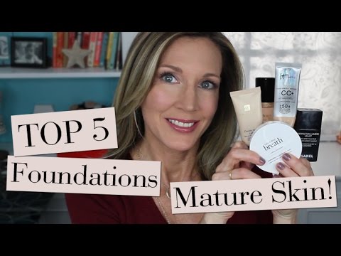 Top 5 Best Foundations for Mature Skin!