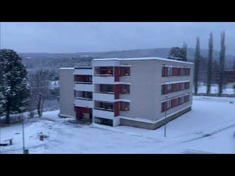Första januari i Sollefteå, Sverige/یک روز برفی در سولیفتئو