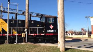 preview picture of video 'Canton Railroad's CTN 1204 Crosses Eastern Avenue in Baltimore'