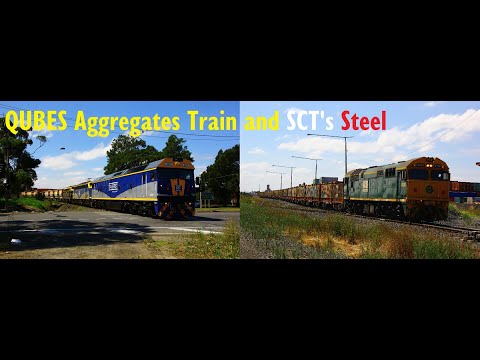 QUBE's Aggregates Rock Train and SCT's Steel transfer!