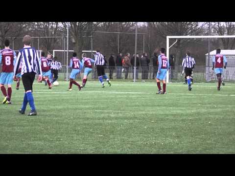 svDiemen C1 - Overbos C1 2011-2012 4-12-2012 goal8 Tijs videowall