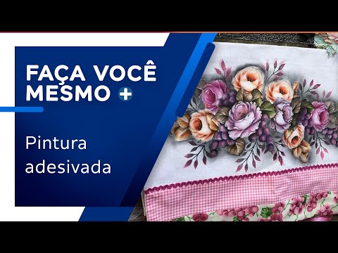 Pano de copa com pintura adesivada por Luis Moreira e Iran Silva