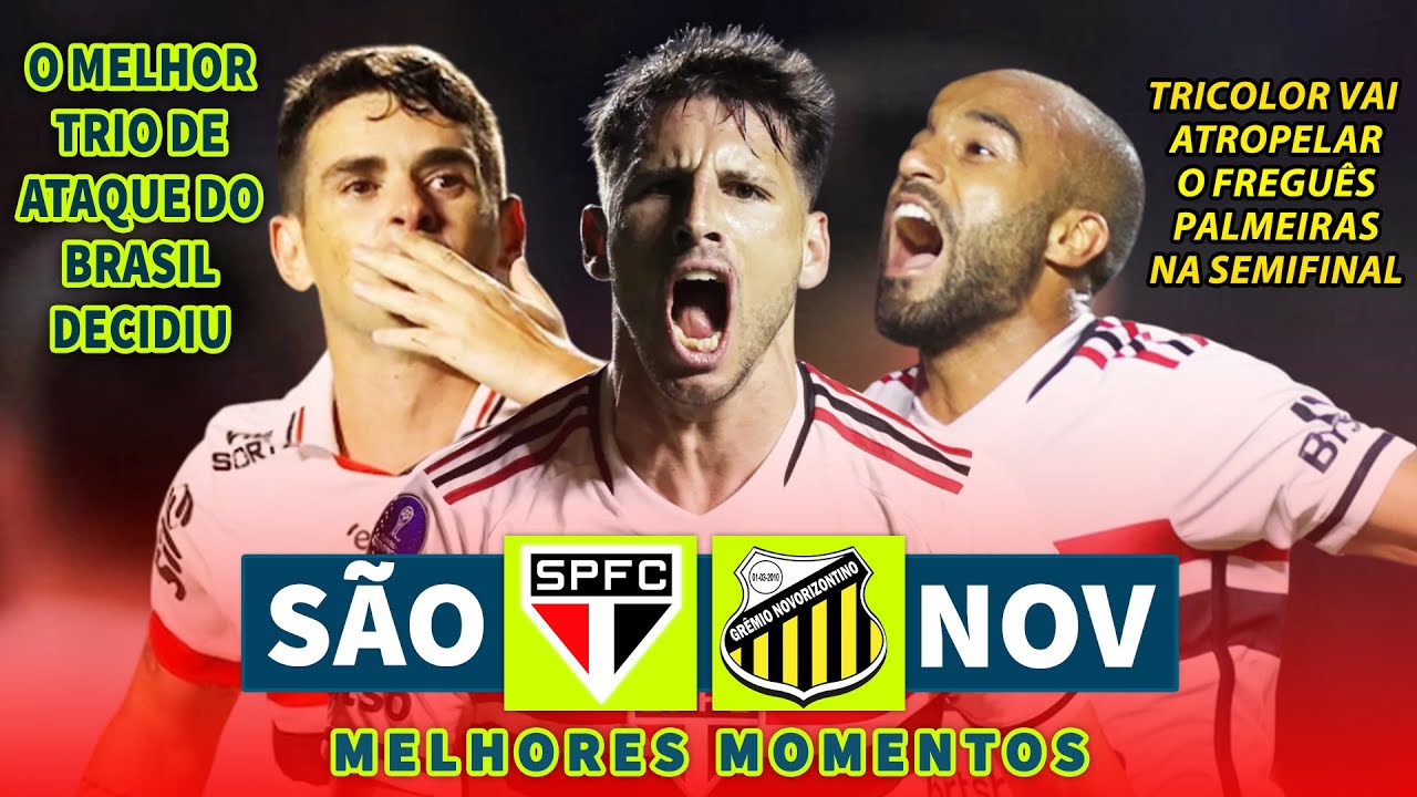 O TRIO DE ATAQUE TRICOLOR DECIDIU | São Paulo x Novorizontino | Melhores Momentos | Paulistão 2025