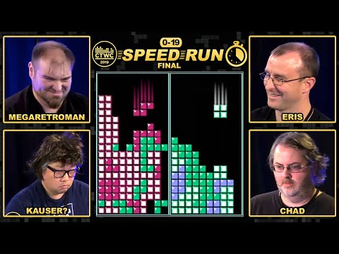 2019 First to 19 Speedrun - FINAL ROUND - TETRIS RACE!!