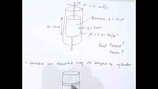Mechanics of Fluids - Topic2 - Example 1 - Viscosity - Rotating Cylinder in Annulus 1